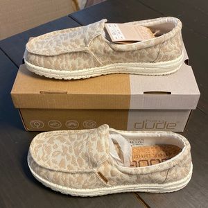 Brand new Hey Dude slip on shoes